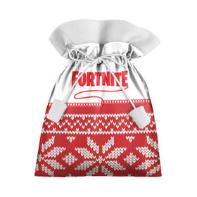 Подарочный 3D мешок с принтом Fortnite Новогодний в Белгороде, 100% полиэстер | Размер: 29*39 см | 