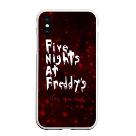 Чехол для iPhone XS Max матовый с принтом Five Nights at Freddy’s в Белгороде, Силикон | Область печати: задняя сторона чехла, без боковых панелей | bear | five | five nights at freddys | fnaf | freddy | game | games | halloween | horror | nights | жуть | зубы | игра | игры | медведь | медвежонок | мишка | ночей | пять | ужастик | ужасы | фнаф | фредди | хэллоуин