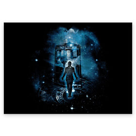 Поздравительная открытка с принтом Doctor Who в Белгороде, 100% бумага | плотность бумаги 280 г/м2, матовая, на обратной стороне линовка и место для марки
 | doctor | series | space | tardis | time | travel | who | времени | время | доктор | космос | кто | пространство | путешествия | сериал | сериалы | тардис
