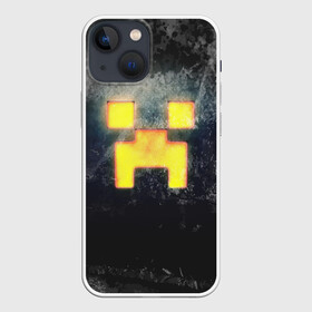 Чехол для iPhone 13 mini с принтом BLACK Creeper в Белгороде,  |  | craft | creeper | enderman | mine | minecraft | miner | online | skeleton | sword | tnt | world | zombie | динамит | зомби | игра | игры | кирка | крипер | майнер | майнкрафт | меч | мир | онлайн | скелетон