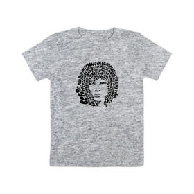 Детская футболка хлопок с принтом Jim Morrison в Белгороде, 100% хлопок | круглый вырез горловины, полуприлегающий силуэт, длина до линии бедер | jim morrison | the cristal ship | the doors | джим моррисон | доорз