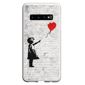 Чехол для Samsung Galaxy S10 с принтом Бэнкси Девочка с Шаром в Белгороде, Силикон | Область печати: задняя сторона чехла, без боковых панелей | art | balloon | banksy | culture | girl | graffity | heart | hearts | red | арт | бэнкси | граффити | девочка | девочка с шаром | красный | красным | культура | сердечки | сердечко | сердце | стрит | шар | шарик | шариком