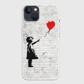 Чехол для iPhone 13 с принтом Бэнкси: Девочка с Шаром в Белгороде,  |  | art | balloon | banksy | culture | girl | graffity | heart | hearts | red | арт | бэнкси | граффити | девочка | девочка с шаром | красный | красным | культура | сердечки | сердечко | сердце | стрит | шар | шарик | шариком