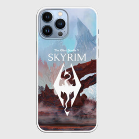 Чехол для iPhone 13 Pro Max с принтом The Elder Scrolls SKYRIM в Белгороде,  |  | art game | art skyrim | forest | game | skyrim | the elder scrolls v skyrim | горы | довакин | древние свитки | игра | лес | небо | скайрим