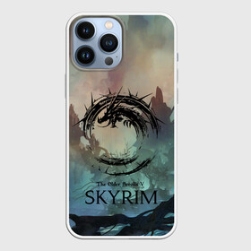 Чехол для iPhone 13 Pro Max с принтом The Elder Scrolls SKYRIM в Белгороде,  |  | art game | art skyrim | forest | game | skyrim | the elder scrolls v skyrim | горы | довакин | древние свитки | игра | лес | небо | скайрим