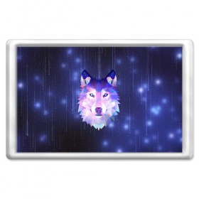 Магнит 45*70 с принтом Космический Волк в Белгороде, Пластик | Размер: 78*52 мм; Размер печати: 70*45 | poligon | space | star | stars | werewolf | wild | wolf | wolfs | волк | волки | волчата | волченок | волчица | вселенная | дикий | звезда | звезды | космический | космос | луна | оборотень | падающие | полигон | полигоны
