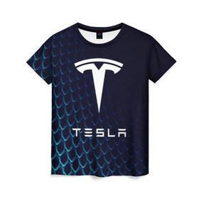 Женская футболка 3D с принтом Tesla Motors в Белгороде, 100% полиэфир ( синтетическое хлопкоподобное полотно) | прямой крой, круглый вырез горловины, длина до линии бедер | auto | car | cars | coil | electro | elon | future | logo | moto | motors | musk | pixel | tesla | авто | автомобили | автомобиль | будущее | илон | лого | логотип | маск | мото | моторс | символ | тесла | электричество | электро