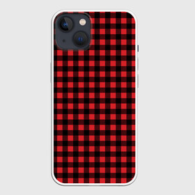 Чехол для iPhone 13 с принтом Красная Клетка (Дровосек) в Белгороде,  |  | cell | cells | flannel | pattern | red | shirt | texture | woodcutter | дровосек | дровосека | клетка | клетку | красная | красный | паттерн | рубашка | текстура | узор | фланнелевая | фланнель