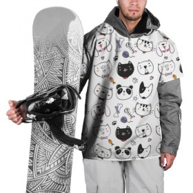 Накидка на куртку 3D с принтом Зверушки в Белгороде, 100% полиэстер |  | кот | кошка | медведь | панда | пес | поросенок | свинья | собака