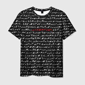 Мужская футболка 3D с принтом Cyberpunk 2077 Буквы в Белгороде, 100% полиэфир | прямой крой, круглый вырез горловины, длина до линии бедер | 2020 | 2077 | cyber | cyberpunk | demon | fire | game | glitch | logo | punk | samurai | symbol | team | trauma | буквы | глитч | демон | игра | игры | кибер | киберпанк | клан | лого | логотип | огненный | панк | самурай | символ