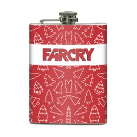 Фляга с принтом Far Cry Новогодний в Белгороде, металлический корпус | емкость 0,22 л, размер 125 х 94 мм. Виниловая наклейка запечатывается полностью | 