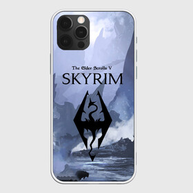 Чехол для iPhone 12 Pro с принтом THE ELDER SCROLLS 5 SKYRIM в Белгороде, силикон | область печати: задняя сторона чехла, без боковых панелей | art game | art skyrim | forest | game | skyrim | the elder scrolls v skyrim | горы | довакин | древние свитки | игра | лес | небо | скайрим