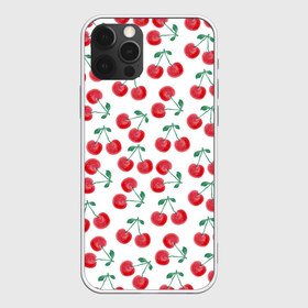 Чехол для iPhone 12 Pro Max с принтом Вишневое настроение в Белгороде, Силикон |  | весна | вишня | красный | лето | листья | ягода