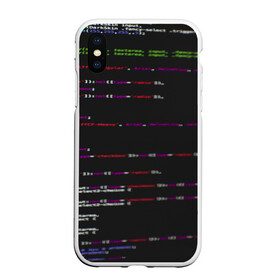 Чехол для iPhone XS Max матовый с принтом Программный код в Белгороде, Силикон | Область печати: задняя сторона чехла, без боковых панелей | Тематика изображения на принте: computer code | hacker | html | it | php | technology | код | компьютеры | материнская плата | программист | хакер