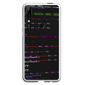 Чехол для Honor P Smart Z с принтом Программный код в Белгороде, Силикон | Область печати: задняя сторона чехла, без боковых панелей | Тематика изображения на принте: computer code | hacker | html | it | php | technology | код | компьютеры | материнская плата | программист | хакер