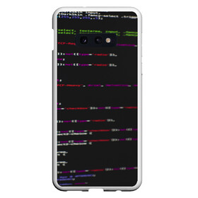 Чехол для Samsung S10E с принтом Программный код в Белгороде, Силикон | Область печати: задняя сторона чехла, без боковых панелей | Тематика изображения на принте: computer code | hacker | html | it | php | technology | код | компьютеры | материнская плата | программист | хакер