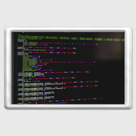 Магнит 45*70 с принтом Программный код в Белгороде, Пластик | Размер: 78*52 мм; Размер печати: 70*45 | Тематика изображения на принте: computer code | hacker | html | it | php | technology | код | компьютеры | материнская плата | программист | хакер