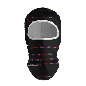 Балаклава 3D с принтом Программный код в Белгороде, 100% полиэстер, ткань с особыми свойствами — Activecool | плотность 150–180 г/м2; хорошо тянется, но при этом сохраняет форму. Закрывает шею, вокруг отверстия для глаз кайма. Единый размер | computer code | hacker | html | it | php | technology | код | компьютеры | материнская плата | программист | хакер