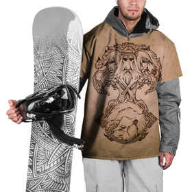 Накидка на куртку 3D с принтом русь в Белгороде, 100% полиэстер |  | ethnic | folk | runes | slav | дерево | медведь | руны | русь | славяне | тотем | фолк | фольклор | шаманизм | этника | этно | язычество