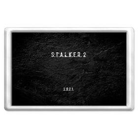 Магнит 45*70 с принтом STALKER 2 в Белгороде, Пластик | Размер: 78*52 мм; Размер печати: 70*45 | 2021 | 2033 | fallout | game | games | metro | monsters | nuclear | radiation | stalker | two | zone | аномалии | аномалия | два | зона | игра | игры | метро | монстры | радиация | россия | сталкер | украина | фоллаут | чернобыль