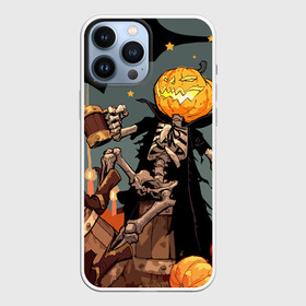 Чехол для iPhone 13 Pro Max с принтом Halloween в Белгороде,  |  | Тематика изображения на принте: аниме | ведьма | девушка | зомби | ирландия | кладбище | колдун | кости | кошки | летучие | луна | мертвец | мёртвые | монстры | мыши | ночь | оборотни | пауки | паутина | подарок | праздник | свет | свечи