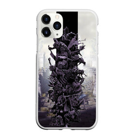 Чехол для iPhone 11 Pro матовый с принтом Dark Souls Boss Collaboration в Белгороде, Силикон |  | boss | dark souls | demons | skull | демоны | кости | темные души | черепа