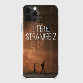 Чехол для iPhone 12 Pro с принтом Life is Strange 2 в Белгороде, силикон | область печати: задняя сторона чехла, без боковых панелей | Тематика изображения на принте: adventure | life | life is strange | road | video game | дороги | жизнь | закат | квест | лес | приключения