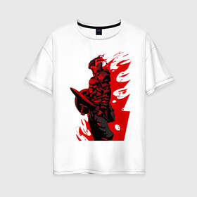 Женская футболка хлопок Oversize с принтом Убийца гоблинов в Белгороде, 100% хлопок | свободный крой, круглый ворот, спущенный рукав, длина до линии бедер
 | goblin slayer