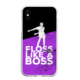 Чехол для iPhone XS Max матовый с принтом Floss Like A Boss в Белгороде, Силикон | Область печати: задняя сторона чехла, без боковых панелей | Тематика изображения на принте: battle | boss | epic | floss | fortnite | game | games | lama | pubg | pvp | royale | save | survival | the | world | битва | выживание | дроп | игра | игры | королевская | лама | массакр | мир | пабг | спасти | фортнайт