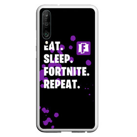 Чехол для Honor P30 с принтом Eat Sleep Fortnite Repeat в Белгороде, Силикон | Область печати: задняя сторона чехла, без боковых панелей | Тематика изображения на принте: battle | boss | epic | floss | fortnite | game | games | lama | pubg | pvp | royale | save | survival | the | world | битва | выживание | дроп | игра | игры | королевская | лама | массакр | мир | пабг | спасти | фортнайт