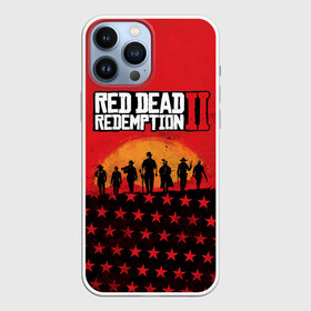 Чехол для iPhone 13 Pro Max с принтом Red Dead Redemption 2 в Белгороде,  |  | Тематика изображения на принте: dead | die | flag | game | games | gta | rdr | rdr2 | red | redemption | rockstar | sun | sunset | western | вестерн | выкуп | гта | дикий | закат | запад | игра | игры | красный | мертвый | поле | рдр | рдр2 | рокстар | солнце