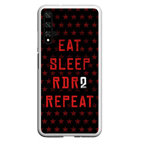 Чехол для Honor 20 с принтом Eat Sleep RDR2 Repeat в Белгороде, Силикон | Область печати: задняя сторона чехла, без боковых панелей | dead | die | eat | flag | game | games | gta | rdr | rdr2 | red | redemption | repeat | rockstar | sleep | sun | western | вестерн | выкуп | гта | дикий | запад | игра | игры | красный | мертвый | рдр | рдр2 | рокстар | солнце