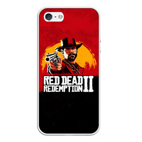 Чехол для iPhone 5/5S матовый с принтом Red Dead Redemption 2 в Белгороде, Силикон | Область печати: задняя сторона чехла, без боковых панелей | dead | die | flag | game | games | gta | rdr | rdr2 | red | redemption | rockstar | sun | sunset | western | вестерн | выкуп | гта | дикий | закат | запад | игра | игры | красный | мертвый | поле | рдр | рдр2 | рокстар | солнце