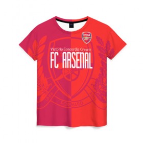 Женская футболка 3D с принтом FC Arsenal в Белгороде, 100% полиэфир ( синтетическое хлопкоподобное полотно) | прямой крой, круглый вырез горловины, длина до линии бедер | arsenal | arsenal football club | арсенал | футбольный клуб