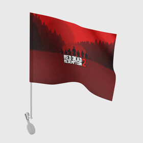 Флаг для автомобиля с принтом RED DEAD REDEMPTION 2 в Белгороде, 100% полиэстер | Размер: 30*21 см | game | red dead | red dead redemption 2 | redemption 2 | rockstar games | бандиты | дикий запад | игры | ковбои | оружие