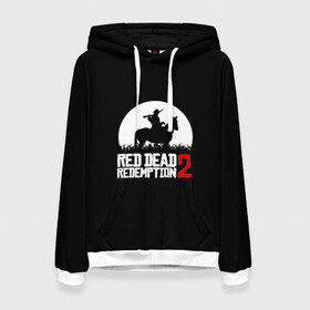 Женская толстовка 3D с принтом RED DEAD REDEMPTION в Белгороде, 100% полиэстер  | двухслойный капюшон со шнурком для регулировки, мягкие манжеты на рукавах и по низу толстовки, спереди карман-кенгуру с мягким внутренним слоем. | game | red dead | red dead redemption 2 | redemption 2 | rockstar games | бандиты | дикий запад | игры | ковбои | оружие
