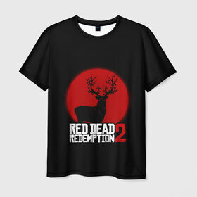 Мужская футболка 3D с принтом red dead redemption 2 в Белгороде, 100% полиэфир | прямой крой, круглый вырез горловины, длина до линии бедер | game | red dead | red dead redemption 2 | redemption 2 | rockstar games | бандиты | дикий запад | игры | ковбои | оружие