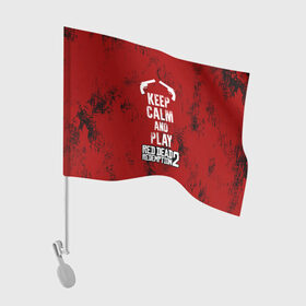 Флаг для автомобиля с принтом RDR2 в Белгороде, 100% полиэстер | Размер: 30*21 см | game | gamer | keep calm | rdr2 | red dead redemption 2 | rockstar studios | игры