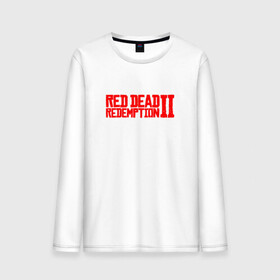 Мужской лонгслив хлопок с принтом Red Dead Redemption 2 в Белгороде, 100% хлопок |  | Тематика изображения на принте: game | logo | rdr2 | red dead redemption 2 | rockstar studios | игры | логотип