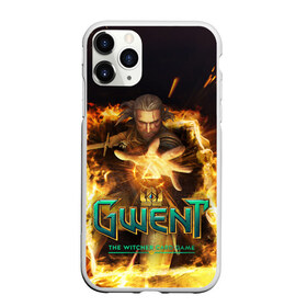 Чехол для iPhone 11 Pro Max матовый с принтом GWENT The Witcher Card Game в Белгороде, Силикон |  | Тематика изображения на принте: blood | dota | game | games | gwent | player | rpg | the | witcher | ведьмак | война | войны | волк | волки | гвент | гвинт | геральт | игра | игрок | игры | карточная | карты | кровь | лого | меч | полосы | рпг | символ | символы | три