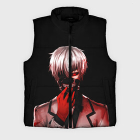 Мужской жилет утепленный 3D с принтом Ken Kaneki в крови в Белгороде,  |  | anime | blood | eyepatch | ghoul | kaneki | ken | one eyed | tokyo | tokyoghoul | гуль | канеки | кен | кровь | одноглазый | токийский