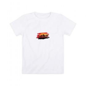 Детская футболка хлопок с принтом Red Dead Redemption 2 T-Shirt в Белгороде, 100% хлопок | круглый вырез горловины, полуприлегающий силуэт, длина до линии бедер | 