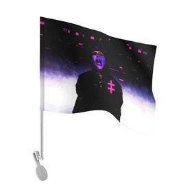 Флаг для автомобиля с принтом Marilyn Manson в Белгороде, 100% полиэстер | Размер: 30*21 см | cry | inch | industrial | little | manson | marilyn | music | nails | nin | rock | sister | индастриал | инч | мансон | менсен | менсон | мерилин | мерлин | музыка | мэнсон | мэрилин | мэрлин | найн | нин | нэйлс | рок