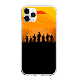 Чехол для iPhone 11 Pro Max матовый с принтом RED DEAD REDEMPTION в Белгороде, Силикон |  | game | red dead | red dead redemption 2 | redemption 2 | rockstar games | бандиты | дикий запад | игры | ковбои | оружие