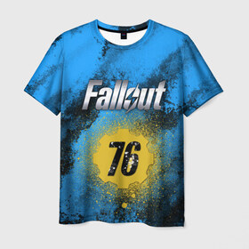 Мужская футболка 3D с принтом Fallout #4 в Белгороде, 100% полиэфир | прямой крой, круглый вырез горловины, длина до линии бедер | 
