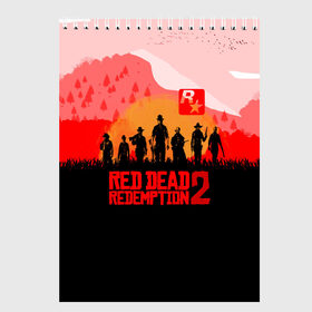 Скетчбук с принтом RED DEAD REDEMPTION 2 в Белгороде, 100% бумага
 | 48 листов, плотность листов — 100 г/м2, плотность картонной обложки — 250 г/м2. Листы скреплены сверху удобной пружинной спиралью | game | red dead | red dead redemption 2 | redemption 2 | rockstar games | бандиты | дикий запад | игры | ковбои | оружие