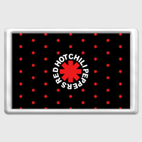 Магнит 45*70 с принтом Red Hot Chili Peppers в Белгороде, Пластик | Размер: 78*52 мм; Размер печати: 70*45 | chili | cross | hot | logo | music | peppers | red | red hot chili peppers | rhcp | rock | star | symbol | звезда | звездочка | красная | красный | крест | логотип | музыка | перцы | рок | символ | цветок | цветочек | чили