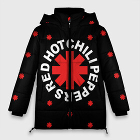 Женская зимняя куртка 3D с принтом Red Hot Chili Peppers в Белгороде, верх — 100% полиэстер; подкладка — 100% полиэстер; утеплитель — 100% полиэстер | длина ниже бедра, силуэт Оверсайз. Есть воротник-стойка, отстегивающийся капюшон и ветрозащитная планка. 

Боковые карманы с листочкой на кнопках и внутренний карман на молнии | chili | cross | hot | logo | music | peppers | red | red hot chili peppers | rhcp | rock | star | symbol | звезда | звездочка | красная | красный | крест | логотип | музыка | перцы | рок | символ | цветок | цветочек | чили