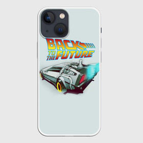 Чехол для iPhone 13 mini с принтом Back to the future_4 в Белгороде,  |  | back to the future | doc | emmet brown | marty mcfly | док | культовое кино | марти макфлай | путешествия во времени | роберт земекис | эйнштейн | эммет браун