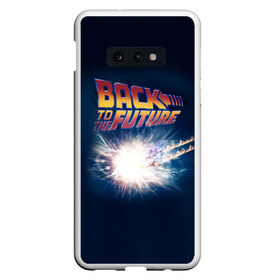 Чехол для Samsung S10E с принтом Back to the future_8 в Белгороде, Силикон | Область печати: задняя сторона чехла, без боковых панелей | back to the future | doc | emmet brown | marty mcfly | док | культовое кино | марти макфлай | путешествия во времени | роберт земекис | эйнштейн | эммет браун